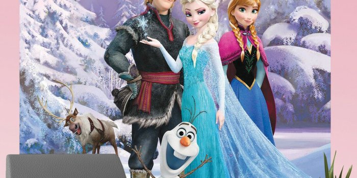 1090x1600 Disney Frozen Wallpaper Mural Anna Elsa Sven Olaf Kids - Frozen