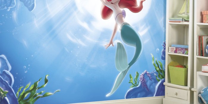 1500x1500 RoomMates Disney Princess The Little Mermaid 'Part Of Your World' Removable  Wall Mural - 10.5 feet X 6 feet