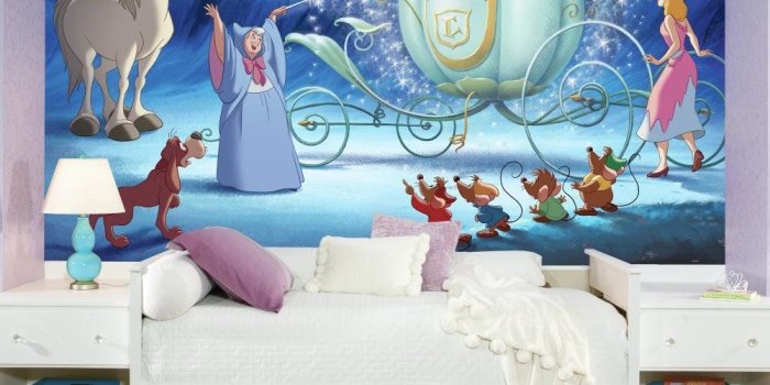 1000x1000 Disney Princess Cinderella Carriage Chair Rail 126' L x 72