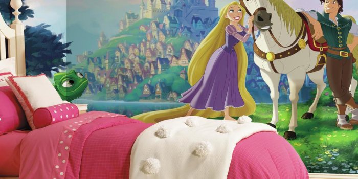1000x1000 Disney Tangled XL Wallpaper Mural 10.5' X 6'