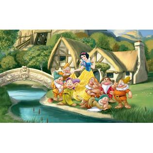 1600x976 Wall mural photo wallpaper Snow White & 7 Dwarfs childrens room