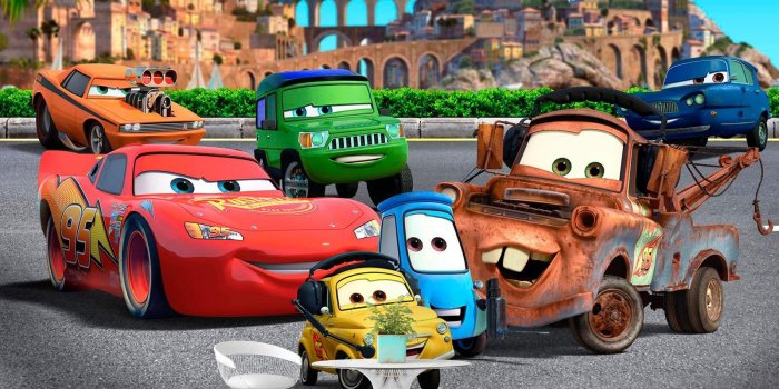 1600x1212 Disney Cars on the Road | Wall Mural made to order in the Europe