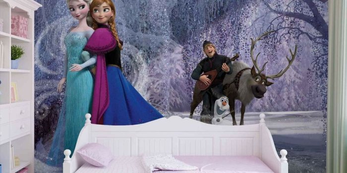 1000x1000 144x100inch Wall mural photo wallpaper Elsa Disney Frozen Movie characters  | eBay