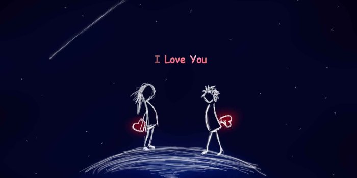 2400x1448 Cute Cartoon Love Couple Wallpapers