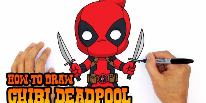 1920x1080 How to Draw Chibi Deadpool- Step by Step Drawing Lesson