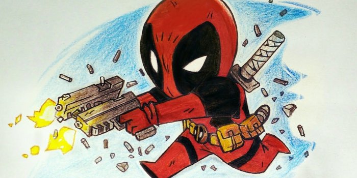 1280x720 Huge Collection of 'Chibi deadpool drawing'. Download more than 40