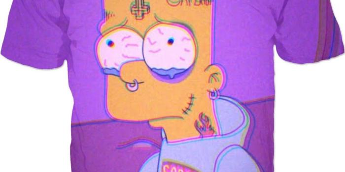 1024x1045 Sad Bart Simpson T-shirt