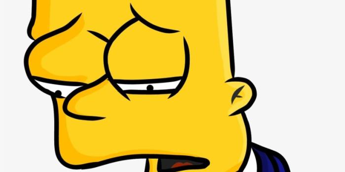 820x1149 Sad Bart Png Vector Download - Bart Sad Boy Png - Free Transparent