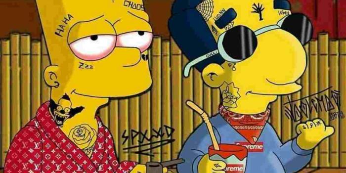 1138x1096 Simpsons Drawings Sad - On Log Wall