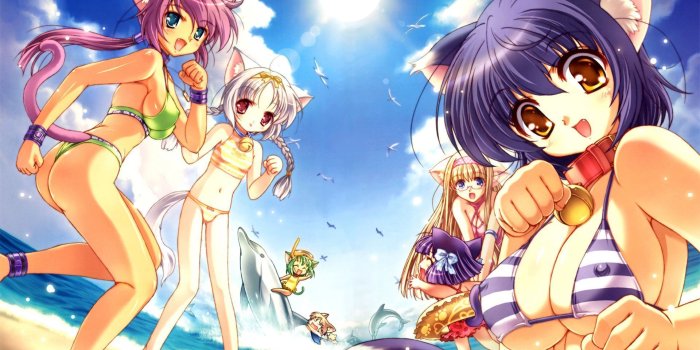 1920x1200 Anime Neko Girl In Bikini (#492386) - HD Wallpaper Download