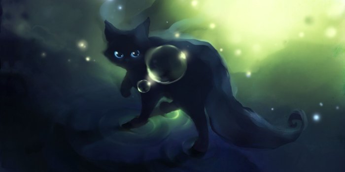 1920x1080 Anime Cat Desktop Wallpaper