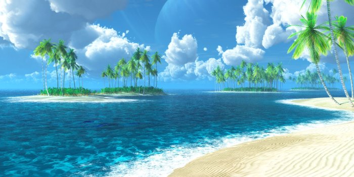 3840x1080 3840x1080 Dual Monitor Wallpaper Beach | Beautiful BeachAuresqueue.com