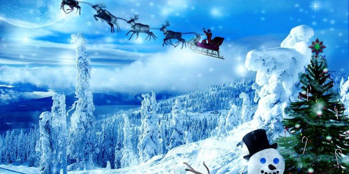 1024x768 images of animated christmas wallpaper | Winter Animated Christmas