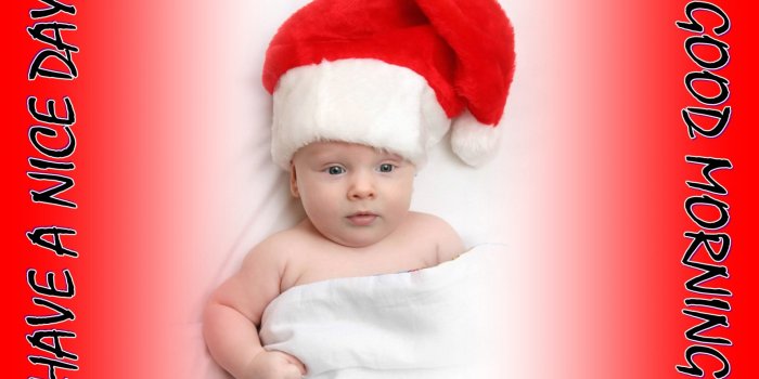1728x1080 Beautiful good morning cute christmas baby hd wallpaper - Incredible