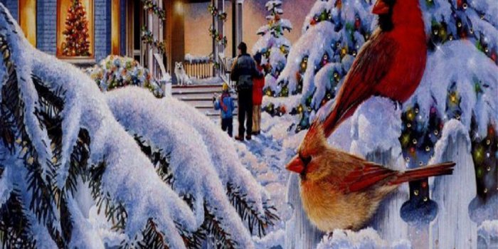 1600x1200 Christmas Scene Wallpaper Free Download Free Christmas - Good Sunday