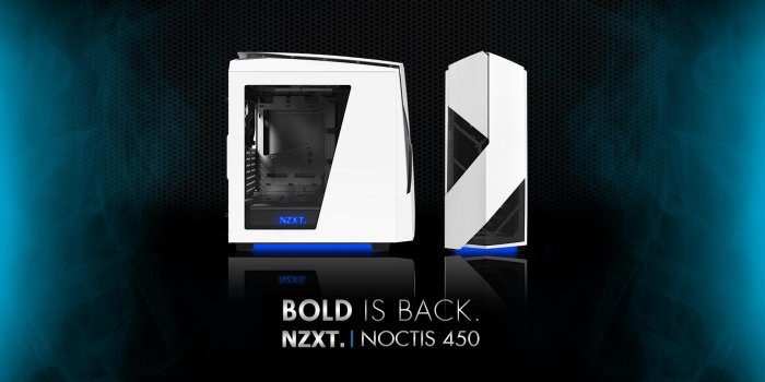 1920x1080 NZXT Noctis 450 White and Blue - PC Gaming Case | NZXT