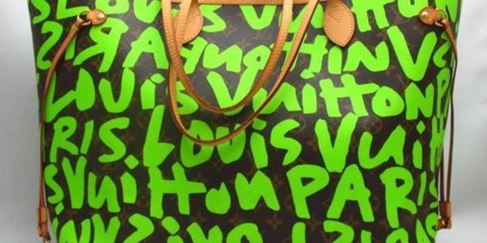 1024x768 Louis Vuitton by Marc Jacobs Neverfull GM graffiti Tote M93703