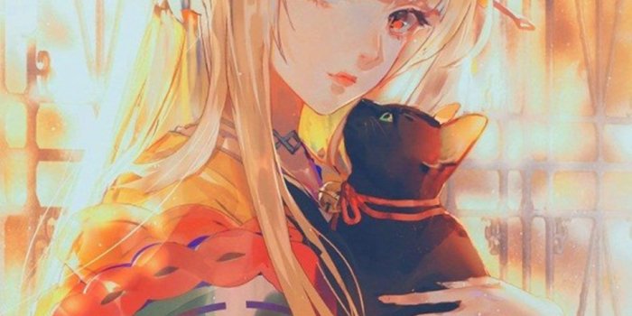 950x1689 Download Anime Girl With Cat Free Pure 4K Ultra HD Mobile Wallpaper