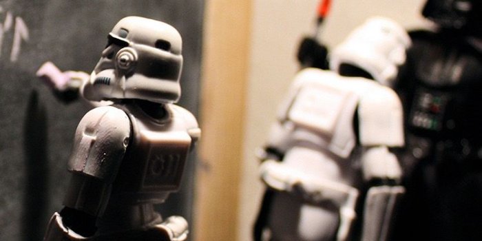 750x1334 Funny Star Wars Darth Vader Teacher Punishing Stormtrooper iPhone 6