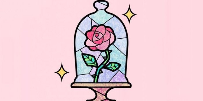736x1308 Wallpaper rose rosa - Night Love | Disney!! | Beast wallpaper, Cute