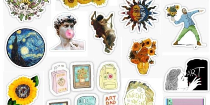 816x1056 art hoe sticker pack stickers for art hoes artsy cute fun aesthetic