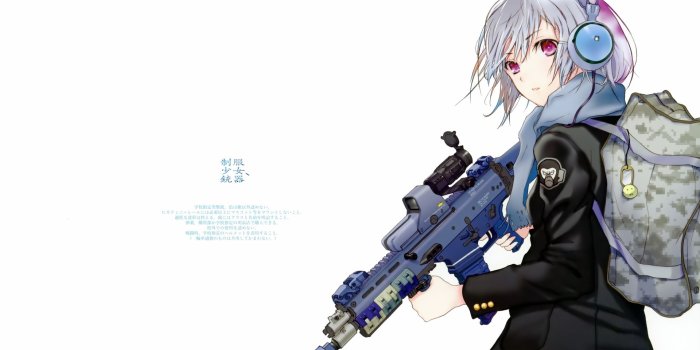 1920x1080 Anime Girls With Guns HD Wallpaper | 1920x1080 | ID:22695