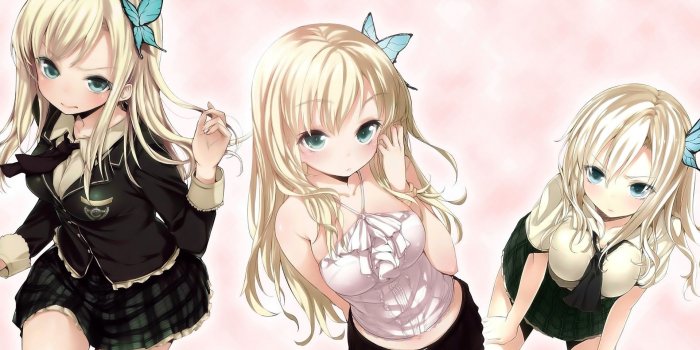 1920x1080 Elegant Anime Cute Wallpaper Hd Highschool Girls | HD Wallpaper