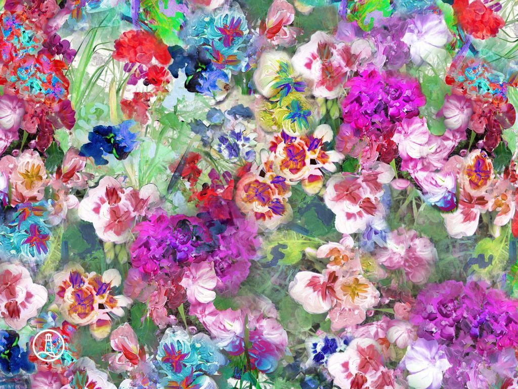 1024x768 55+ Floral Print Desktop Wallpapers - Download at WallpaperBro