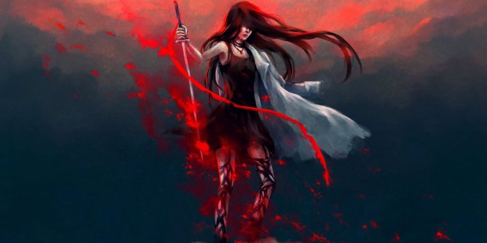2560x1440 5010813 #anime girl, #anime, #hd, #warrior, #artist, #artwork