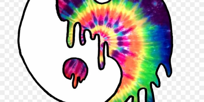 880x902 Trippy Drippy Tie Dye Yin-yang - Trippy Yin And Yang Clipart