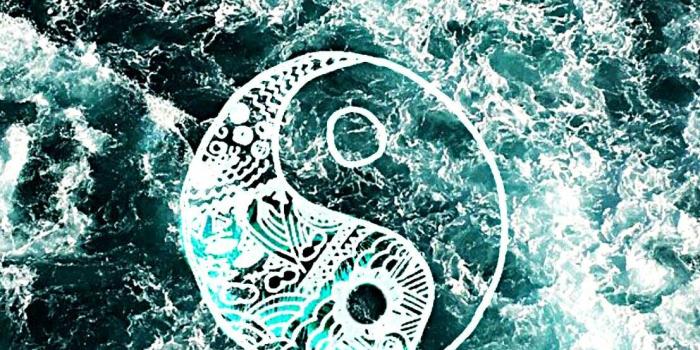 1107x1969 Wallpaper, background, sea, waves, yin, yang | Art | Waves