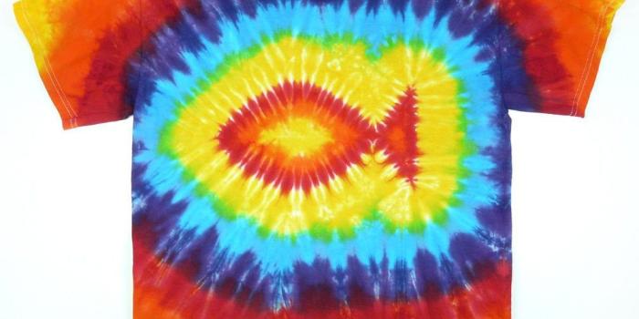 1000x883 Fish Shirt, Adult Tie Dye T Shirt, Rainbow Colors, Eco-friendly Dyeing