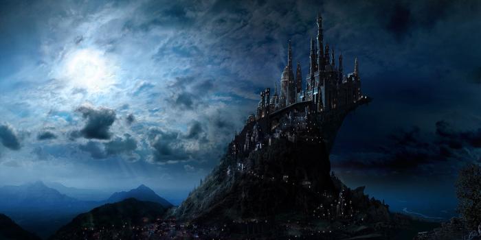 1920x1080 Images Harry Potter Hogwarts Fantasy Castles film Moon 1920x1080