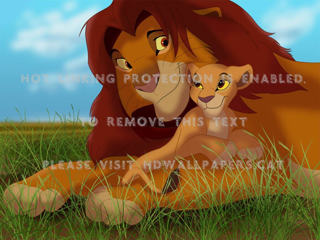 1024x768 simba and kiara the lion king 2 movies