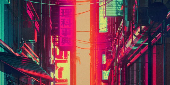 1920x2400 Download wallpaper 1920x2400 silhouette, city, street, art, futurism
