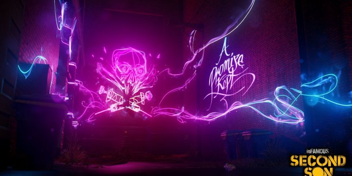 1920x1080 Download Wallpaper - Infamous Second Son Neon Art Free Wallpaper