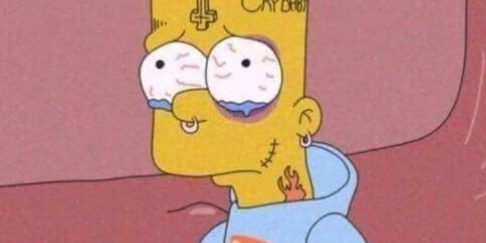 1043x1043 Bart Simpson Wallpaper Sad | floweryred2.com