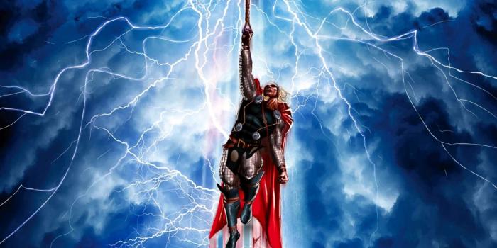 1440x900 Thor Flying With Hammer Wallpaper | 1440x900 | ID:44586