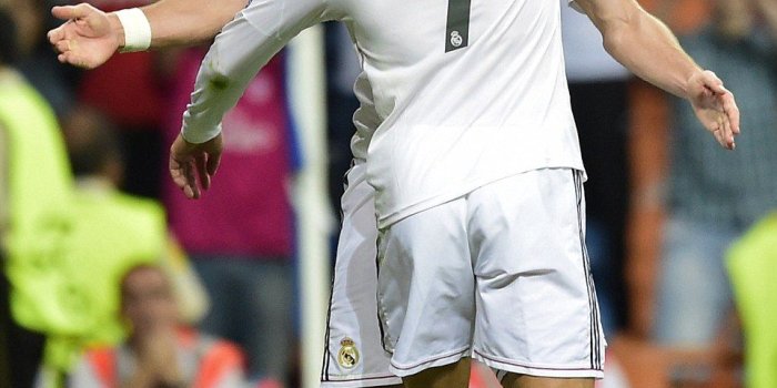 962x1368 Real Madrid 5-1 Basle: Cristiano Ronaldo and Gareth Bale on the