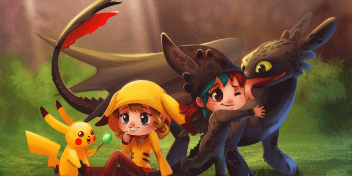 1280x853 Toothless, Stitch And Pikachu Wallpapers