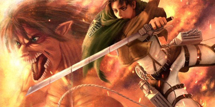 2560x1600 Wallpaper of Eren Yeager, Levi Ackerman, Anime, Attack on Titan