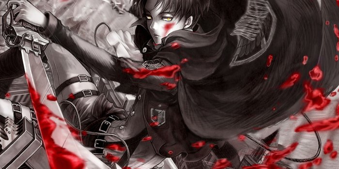 2048x1536 Attack on Titan, Mikasa Ackerman, Levi, Anime Music Video, Blood