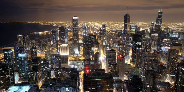1920x1080 Chicago Skyline at Night HD | HD Beautiful Chicago Skyline At Night