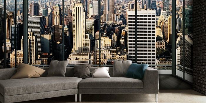 1000x1000 Beautiful New York Wall Mural - esagarmatha.com