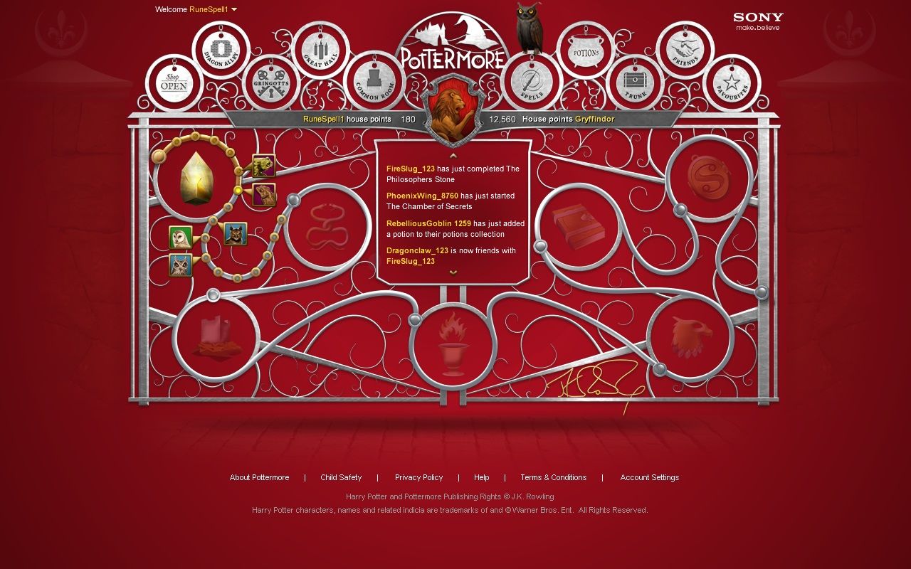 1280x800 More Images from Inside Pottermore!