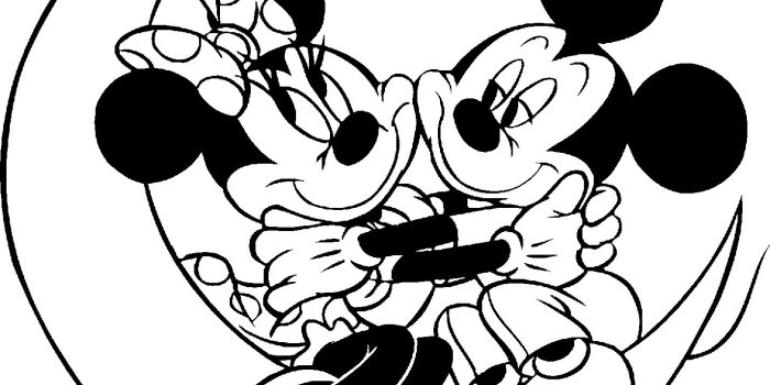 1428x1371 Black And White Mickey Mouse And Minnie Mouse Wallpaper - Id #2916