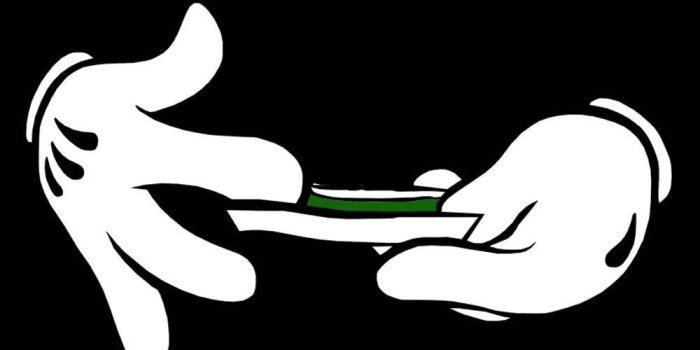 1000x1000 Mickey Mouse Hands Weed Wallpaper - #traffic-club