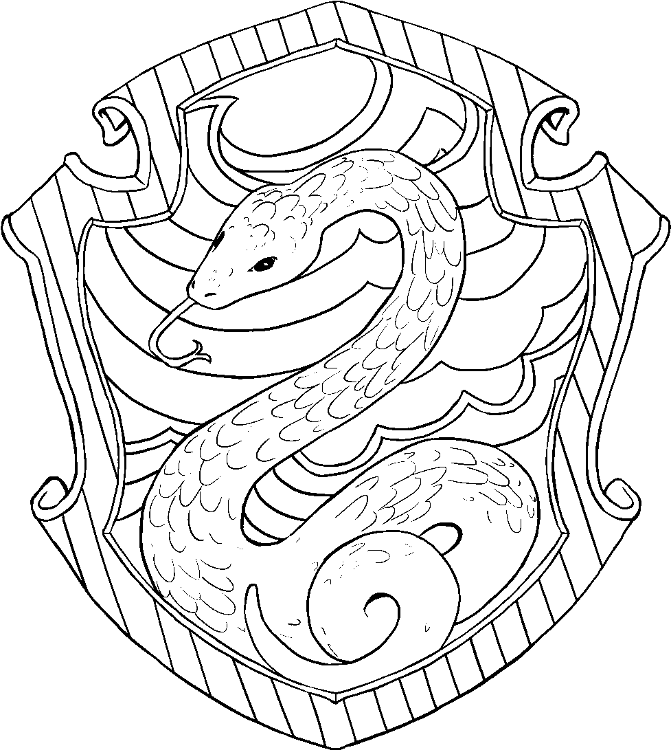 977x1091 HD Gryffindor Crest Png Pottermore - Make A Harry Potter Coloring