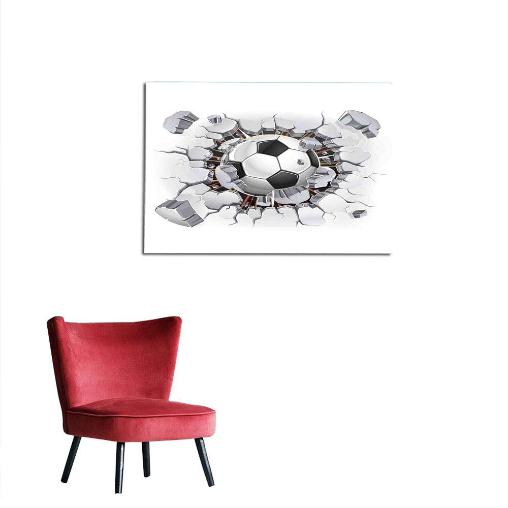 1000x1000 Amazon.com: Photographic Wallpaper Sports Decor,Soccer Ball and Old