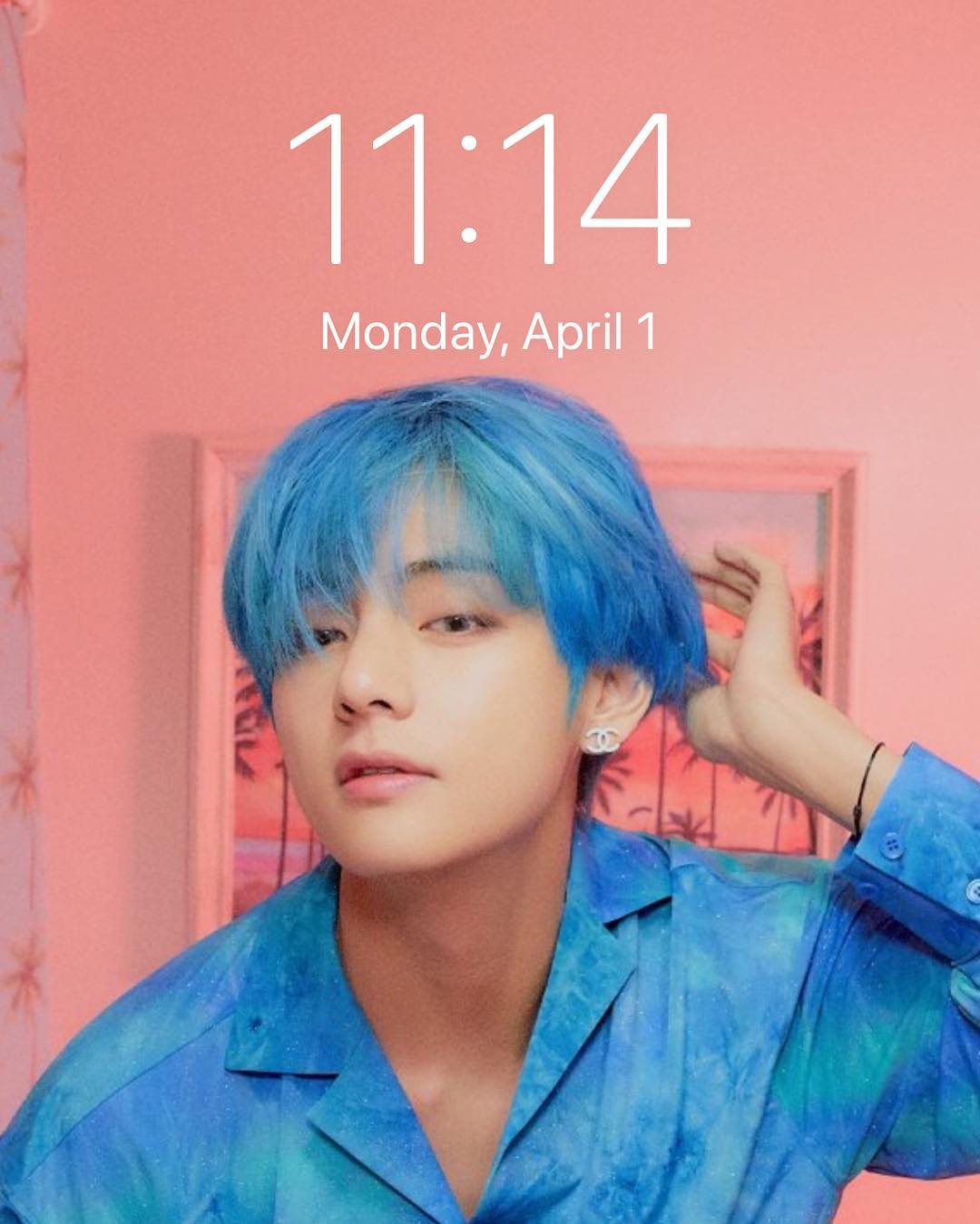 1080x1349 Kim taehyung blue hair wallpaper